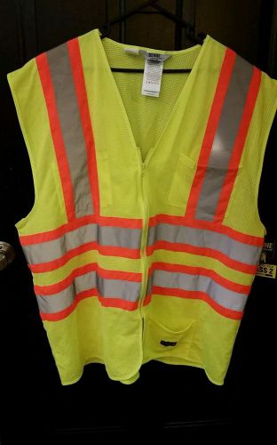 3XL BERNE Yellow ANSI CLASS 2 Border Reflective Tape/High Visibility Safety Vest
