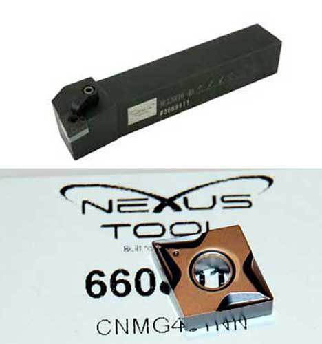 Lamina-Nexus MCLNL 16-4D 1&#034; L.H Turning Toolholder+10 CNMG 431 Inserts-CNC Lathe