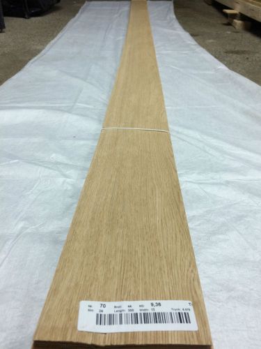 European White Oak wood veneer 5.12&#034; x 118&#034; (raw ) bundle 24 sheets TAX INCLUDED