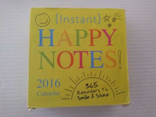 2016 Boxed Desk Calendar, &#034;Happy Notes&#034;