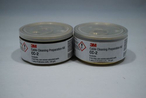 Lot of 2 3M Cable Cleaning Preparation Kit CC-2
