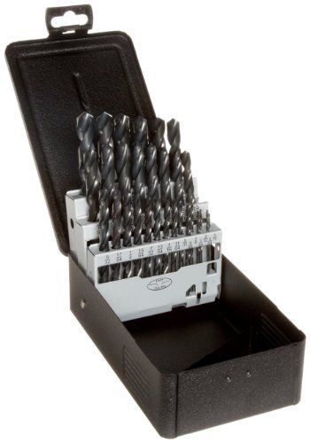 Precision twist c29r10 high speed steel jobber length drill bit set with metal for sale