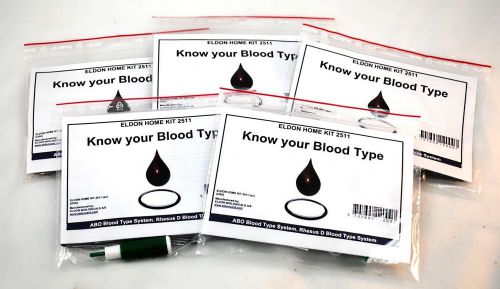 5 blood typing test kits type testing kits eldoncard for sale