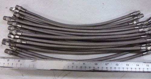 Stainless Steel Braided Hose 18&#034; long  1/4&#034; adaptor size
