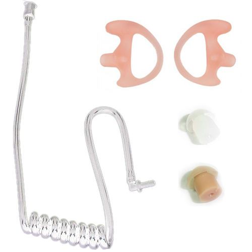 Two-Way Radio Audio Medium Earmold Earbud and Coil Tube Replacement Kit
