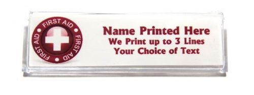 First aid cross custom name tag badge id pin magnet for first aiders instructors for sale
