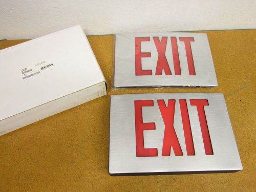 LIGHTOLIER LDSAURA EXIT SIGN AC RED DUAL FACE NEW