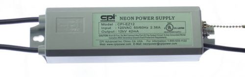 Cpi advanced 12,000 volt 42 ma neon sign transformer - power supply - cpi-ez12 for sale