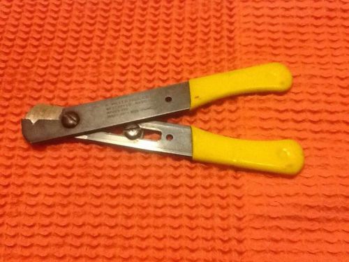 K. MILLER TOOLS #100 Yellow Handled Wire Stripper