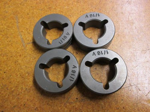 1/16 V Drive Roller Set 1-11/16&#034; OD 9/16&#034; Thick New (Lot of 4)