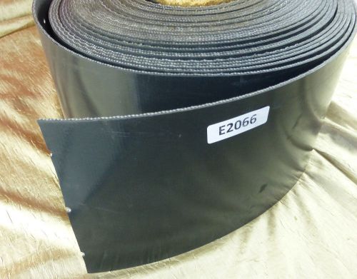 Black Rubber Conveyor Belt 9&#034; x .16&#034; Thick Reinforced By the foot punched holes