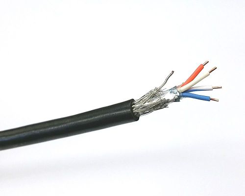 25&#039; belden 9696 2 pair 22awg double shielded twisted pair solid cable 2pr 22awg for sale