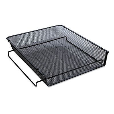 Mesh Stackable Front Load Tray, Letter, Black, Sold as 1 Each