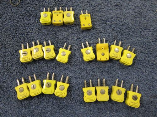Type K Male In Line   Thermocouple Plugs  Lot of 4  inv D1186