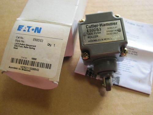 Eaton E50DS3 Roller Spring Head, Component Side Push Limit Switch NIB