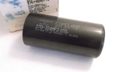 Copeland Model #914-0008-79 Motor Start Capacitor 165 Volts, 270 - 324 MFD