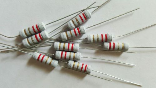 10 x 2.2 ohm carbon film resistors - 1 watt 5% srs airbags fast shipping for sale