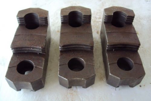 Set of 3 american standard steel 4&#034; chuck jaws lathe 04 8200 for sale