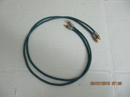 AUDIOQUEST TURQUOISE RCA  AUDIOPHILE CABLES 1 METER(3,28FT) PAIR . MADE IN USA