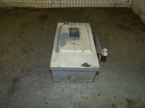 Square D H-221-N Safety Switch Fusible  Series E1 30 Amp 240 VAC