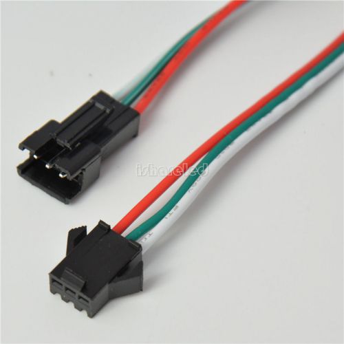 50 pairs 3 pin jst sm connectors for ws2812b ws2811 ws2812 led strip female male for sale