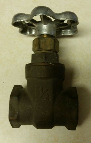 New 1/2&#034; brass threaded gate valve for sale