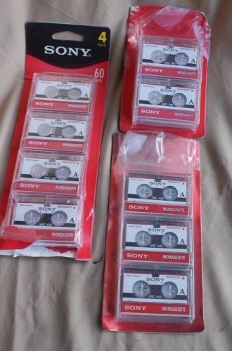 11 NEW SONY 60 Minute Microcassettes