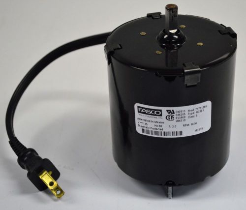 Fasco u73b1 electric motor 115v, 60 hz, 2.0 a, 1600 rpm, 3.3&#034; diameter - new for sale