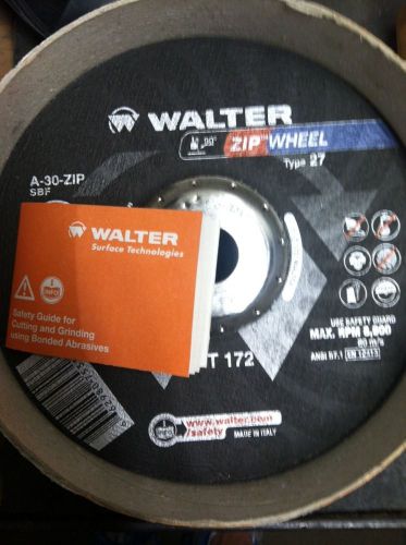 Walter Zip Wheel High Performance Cutoff Wheel, Depressed Center. 7&#034;. 11-T, 27