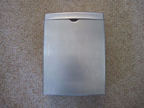 Sanitary Napkin Wall Mount Receptacle Stainless Steel, 10 x 7-1/2 x 3-3/8
