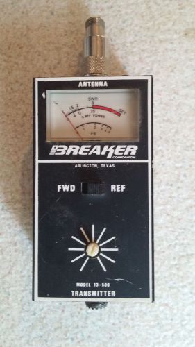 Vintage Breaker Corporation Transmitter Panel Meter Antenna Model 13-500
