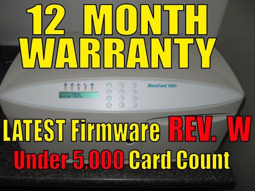 Datacard 150i card embosser topper indenter keys 12 mo warranty (no mag encoder) for sale