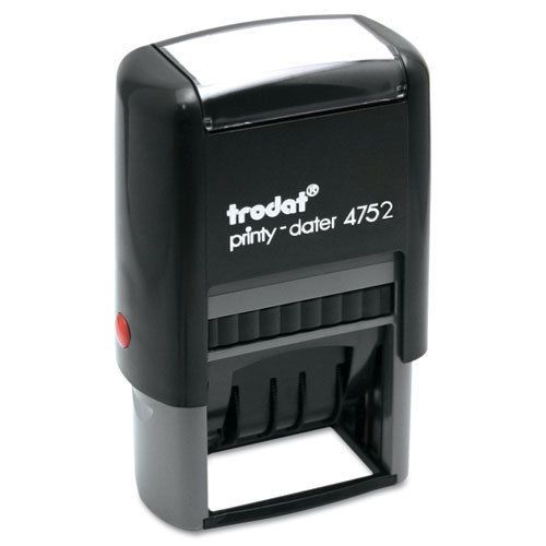 Trodat economy stamp, dater, self-inking, 1 5/8 x 1, blue/red for sale