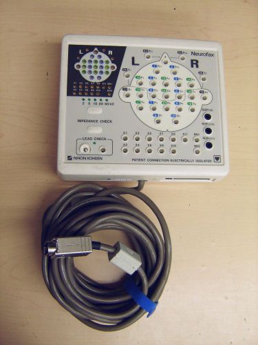 Nihon Kohden JE-425A Neurofax EEG Patient Electrode Impedance Junction box