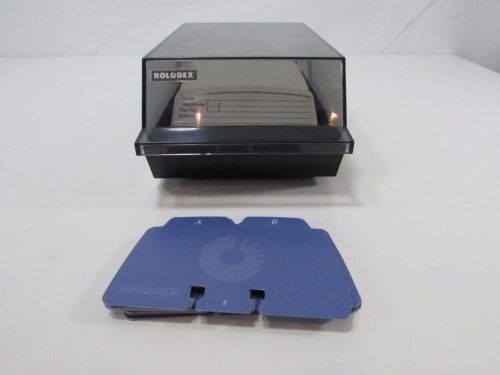 VINTAGE ROLODEX S500C BLACK COVERED CARD INDEX CARDS - NEW WITHOUT BOX