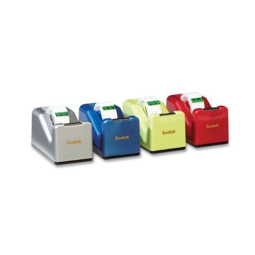 Scotch Magic Tape with Color Desk Dispenser, 0.75 x 350 Inches - Colors May Vary