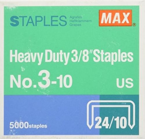 MAX 3/8-Inch Staples For HD-3DF Stapler (5,000 Staples Per Box) (3-10)