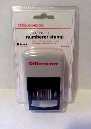 6 Digit Numbering Stamp, Self-inking Rubber Stamp - Trodat -  Black Ink - NEW