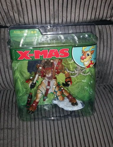 McFarlanes Twisted X-Mas &gt; Reindeer Rudy Action Figure MINT NEW