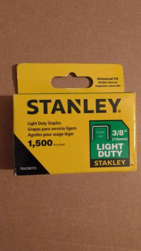 Stanley staples light duty 3/8 staples for staple gun. New full pack.