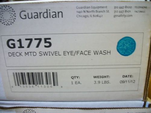 Guardian g1775 deck mounted swivel eye/face wash for sale