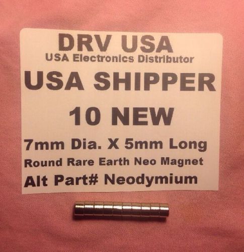 10 pieces 7 mm x 5 mm rare earth magnet neodymium  *** usa shipper *** for sale