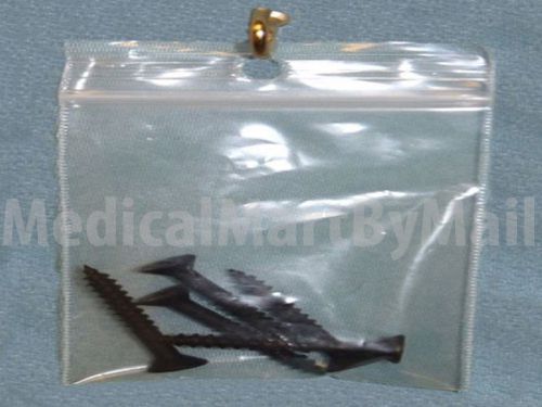 Clear Ziplock w/ Hang Hole Reclosable Zipper 2 Mil &amp; 4 Mil Plastic Bags