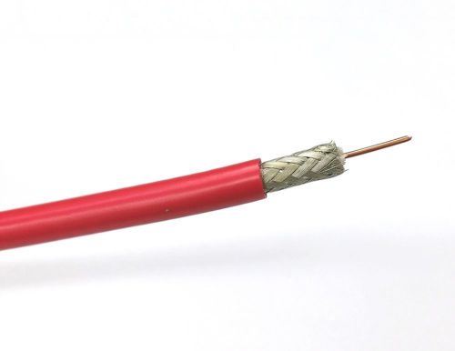 25&#039; belden 1694a rg-6/u type low loss serial digital coax cable, 25 foot red for sale