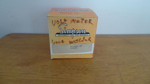 Vintage Simpson Volts Meter w/ Original Box, Instrument Panel