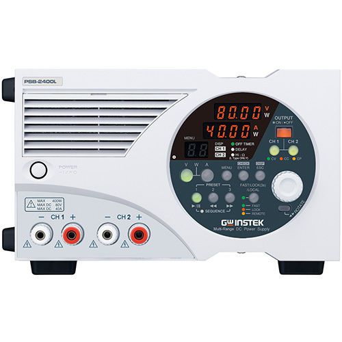 Instek psb-2400l2 2 ch programmable dc power supply, 80v/40a/800w for sale