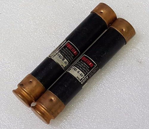 2 - new bussmann frs-r-60 time delay fusetron fuses current limiting class rk5 for sale