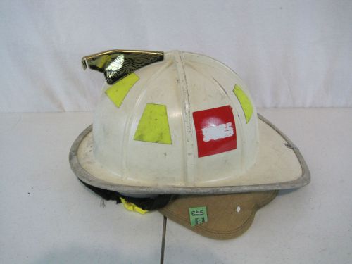 Cairns firefighter white helmet w/ eagle turnout bunker gear model 1044 (h0220 for sale