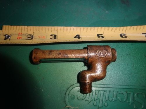 Vintage brass oil level sight glass hit and miss engine antique brass oiler mode for sale