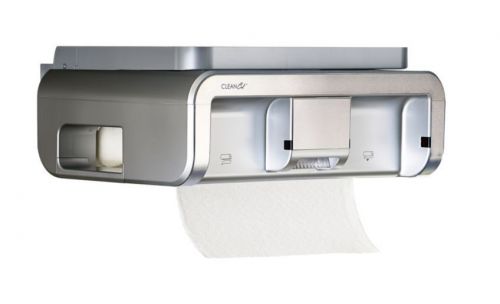 Electric Paper Towel Dispenser Stainless Finish, Touchless LED Sensor, Clean Cut